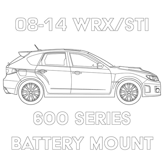 2008-2014 Subaru WRX/STI 600 Series Battery Mount