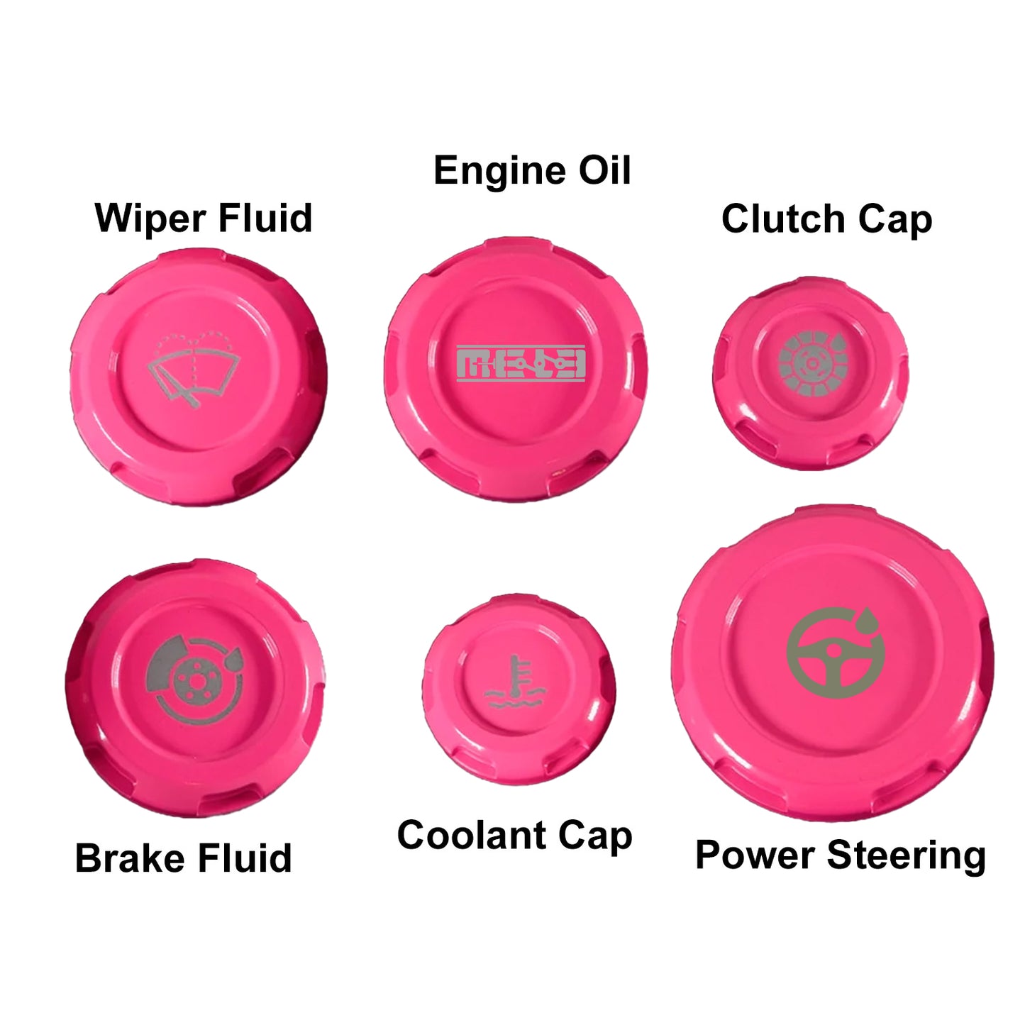 MeLe x Billetworkz Subaru Engine Bay Cap Set For 2002-2007 WRX/STI