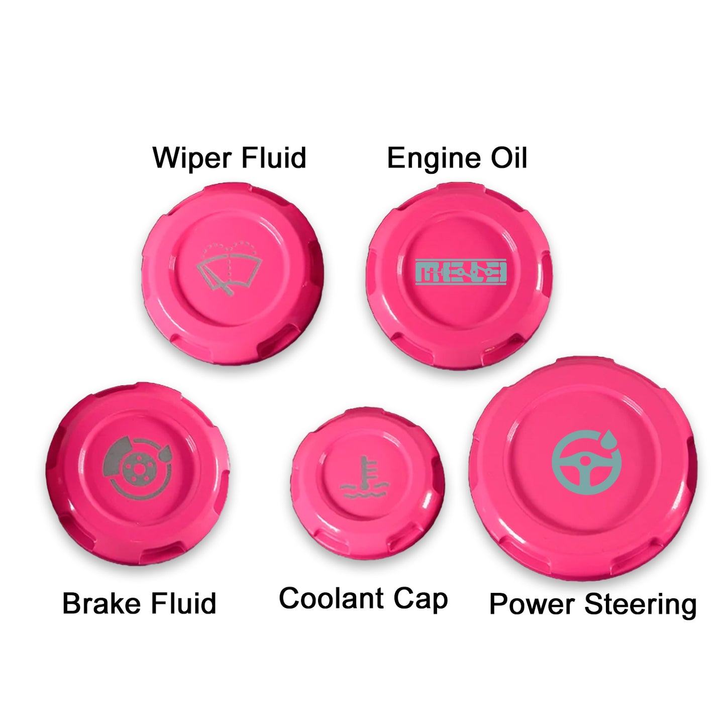 MeLe x Billetworkz Subaru Engine Bay Cap Set For 2015+ WRX And 2015-2021 STI