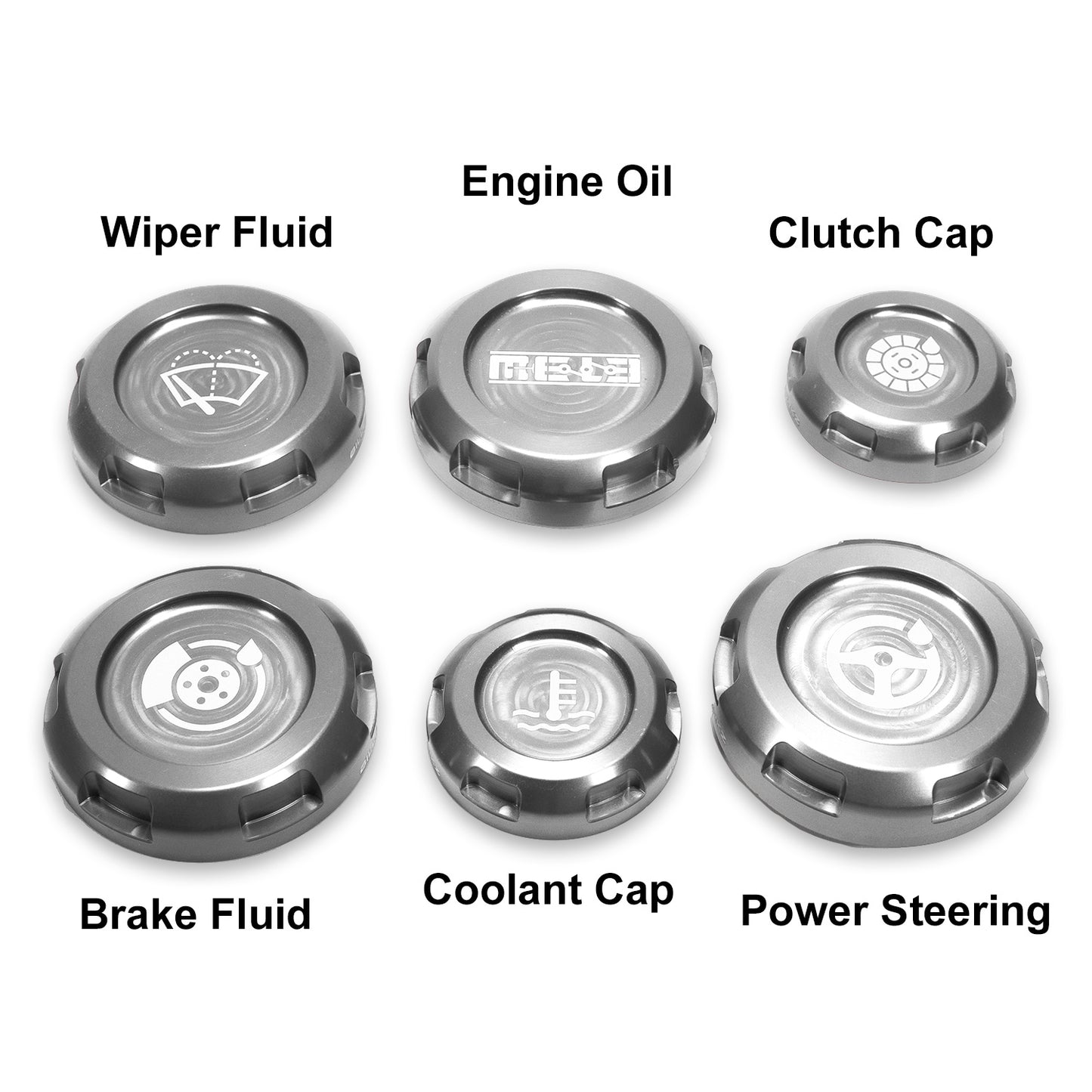 MeLe x Billetworkz Subaru Engine Bay Cap Set For 2002-2007 WRX/STI