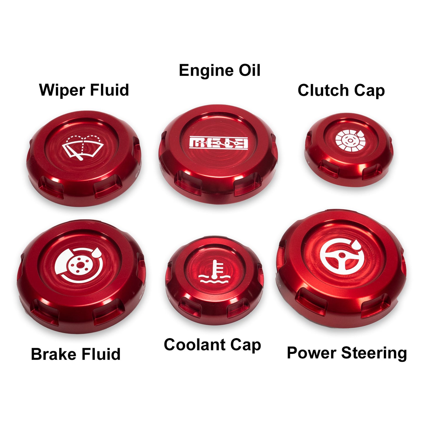 MeLe x Billetworkz Subaru Engine Bay Cap Set For 2002-2007 WRX/STI