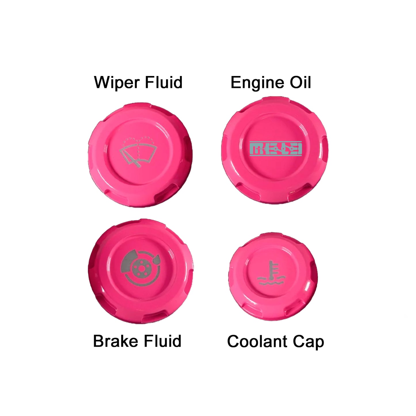 MeLe x Billetworkz Subaru Engine Bay Cap Set For 2012+ Impreza