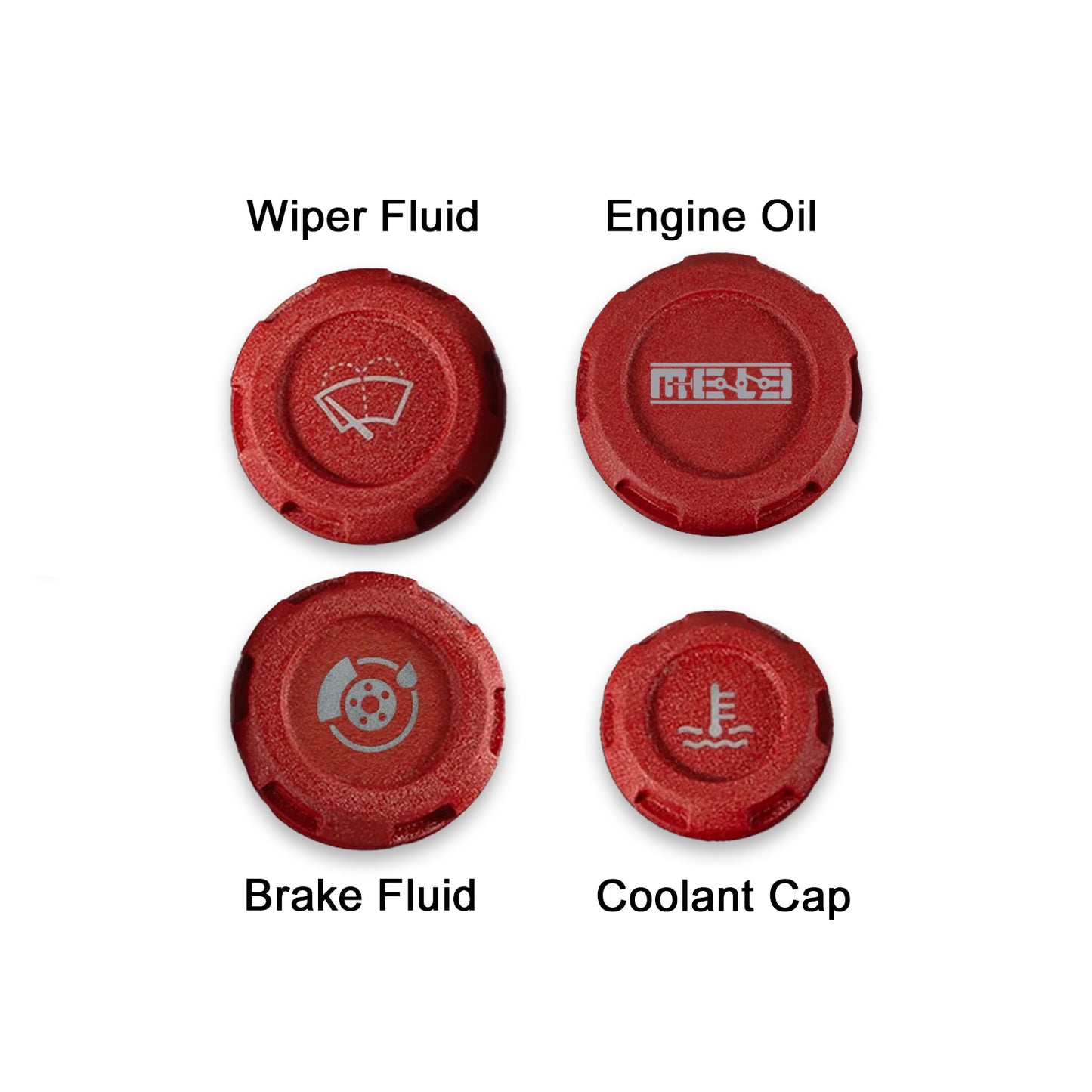 MeLe x Billetworkz Subaru Engine Bay Cap Set For 2012+ Impreza