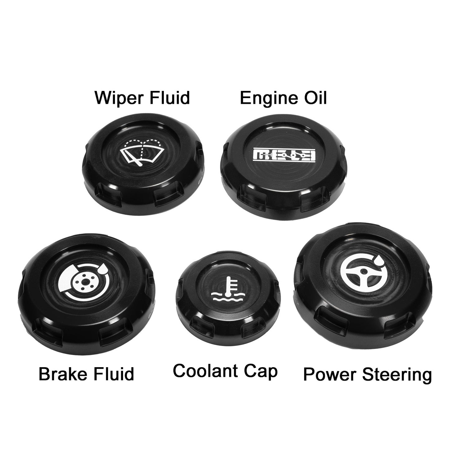 MeLe x Billetworkz Subaru Engine Bay Cap Set For 2015+ WRX And 2015-2021 STI