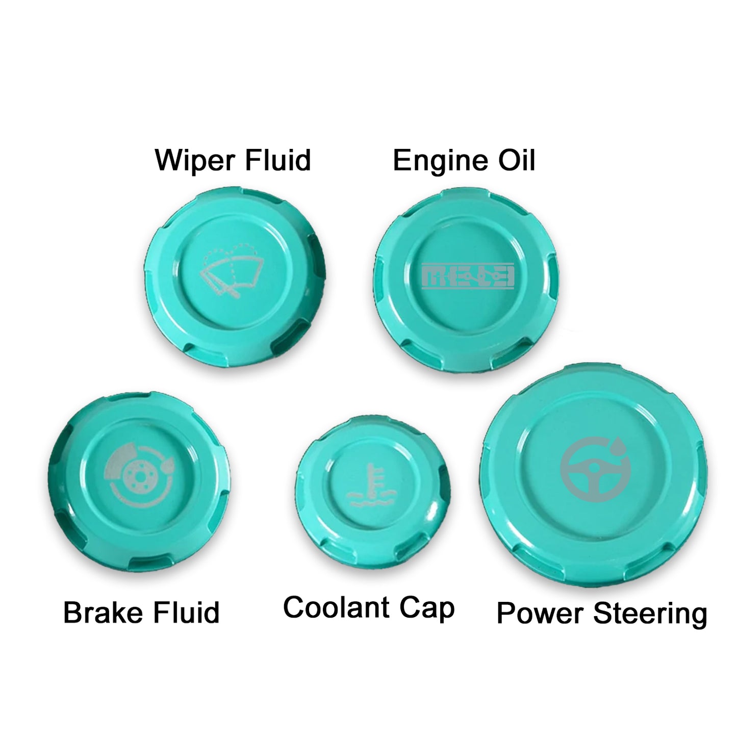 MeLe x Billetworkz Subaru Engine Bay Cap Set For 2015+ WRX And 2015-2021 STI