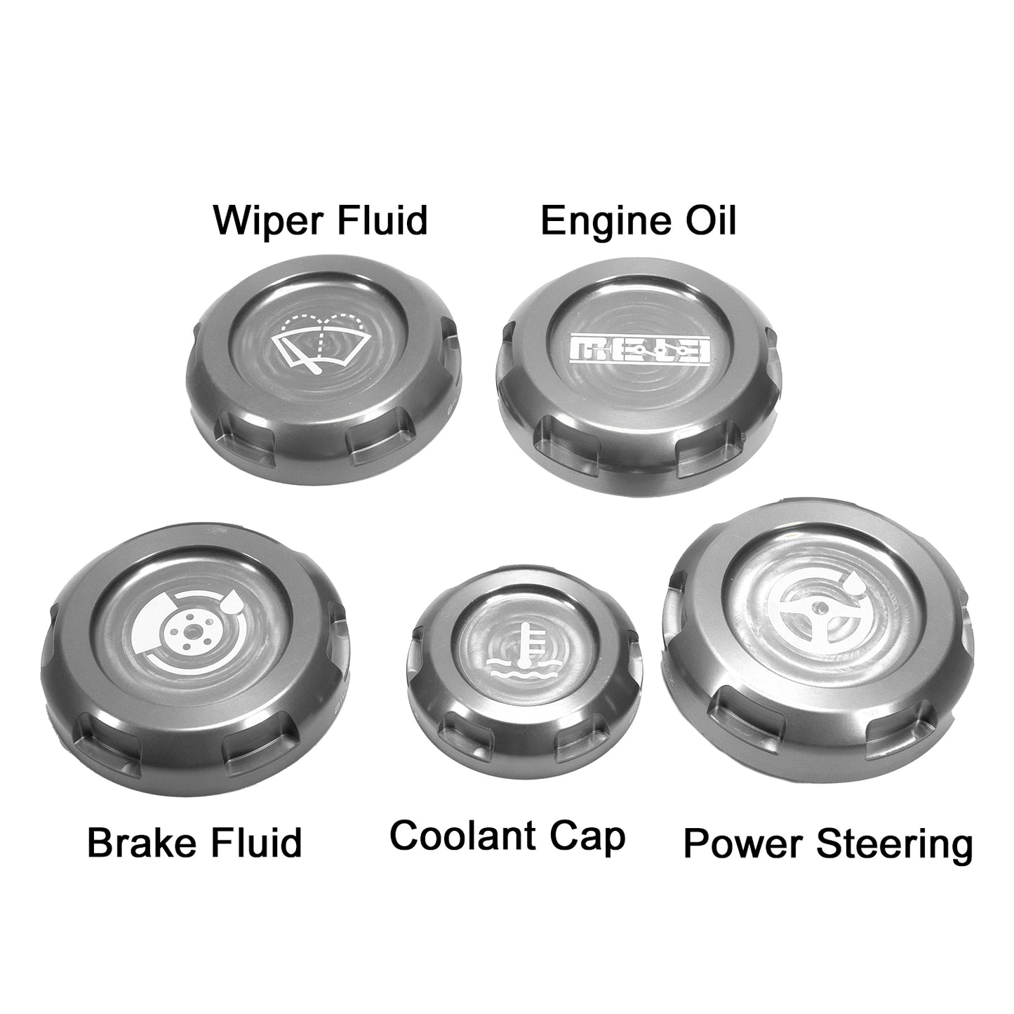 MeLe x Billetworkz Subaru Engine Bay Cap Set For 2015+ WRX And 2015-2021 STI