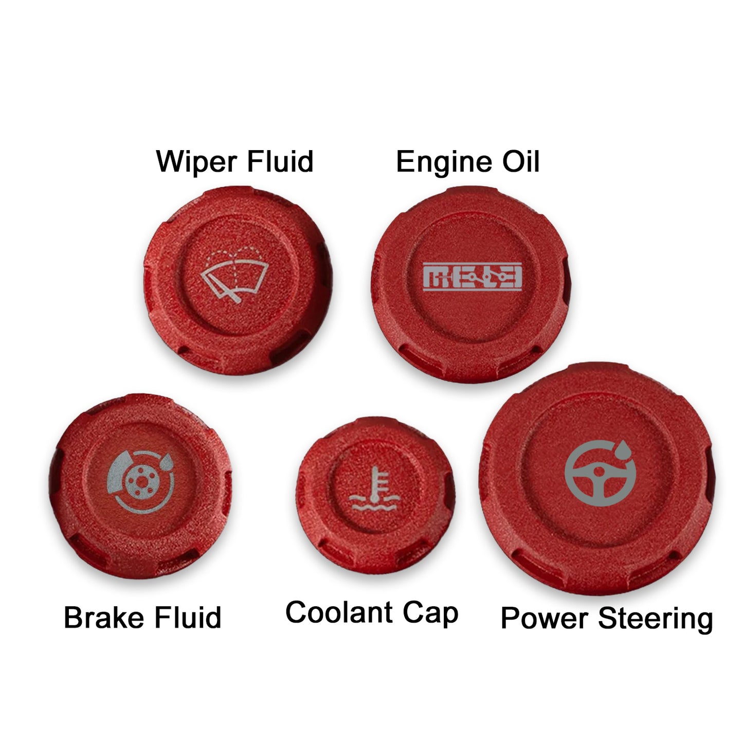 MeLe x Billetworkz Subaru Engine Bay Cap Set For 2015+ WRX And 2015-2021 STI