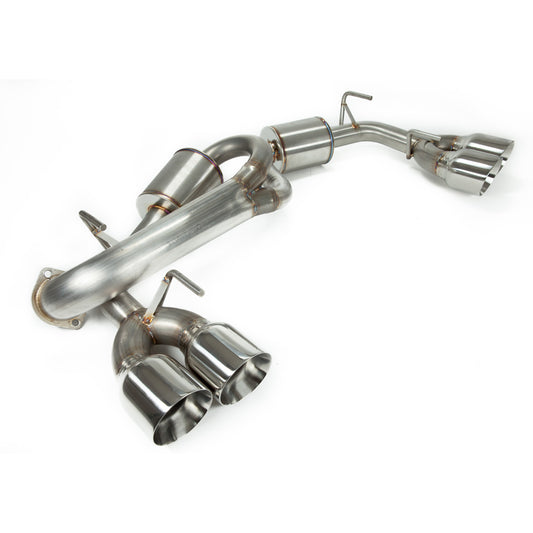 Nameless Performance Axleback Exhaust, 2011-2014 WRX / 2008-2014 STi Hatchback - 5" Muffler - 4" Double Wall Tips