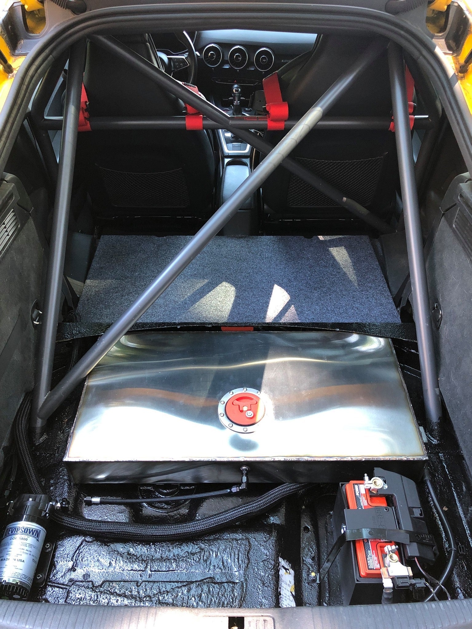 MeLe 600 Series Rally Spec Battery Mount Installed Mele Design Firm