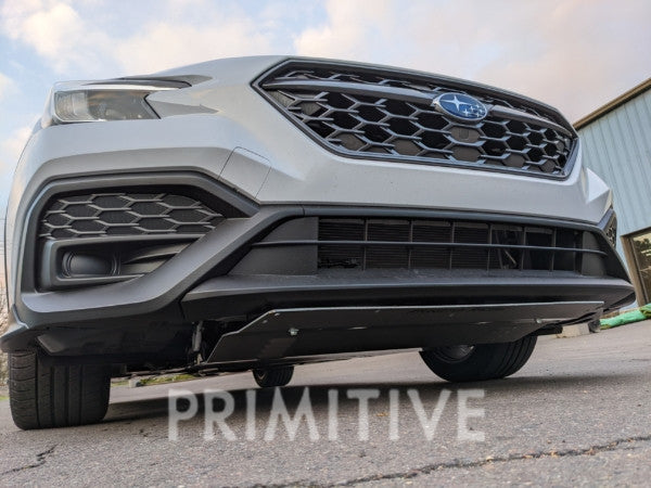 installed image primitive front skid plate 22 wrx
