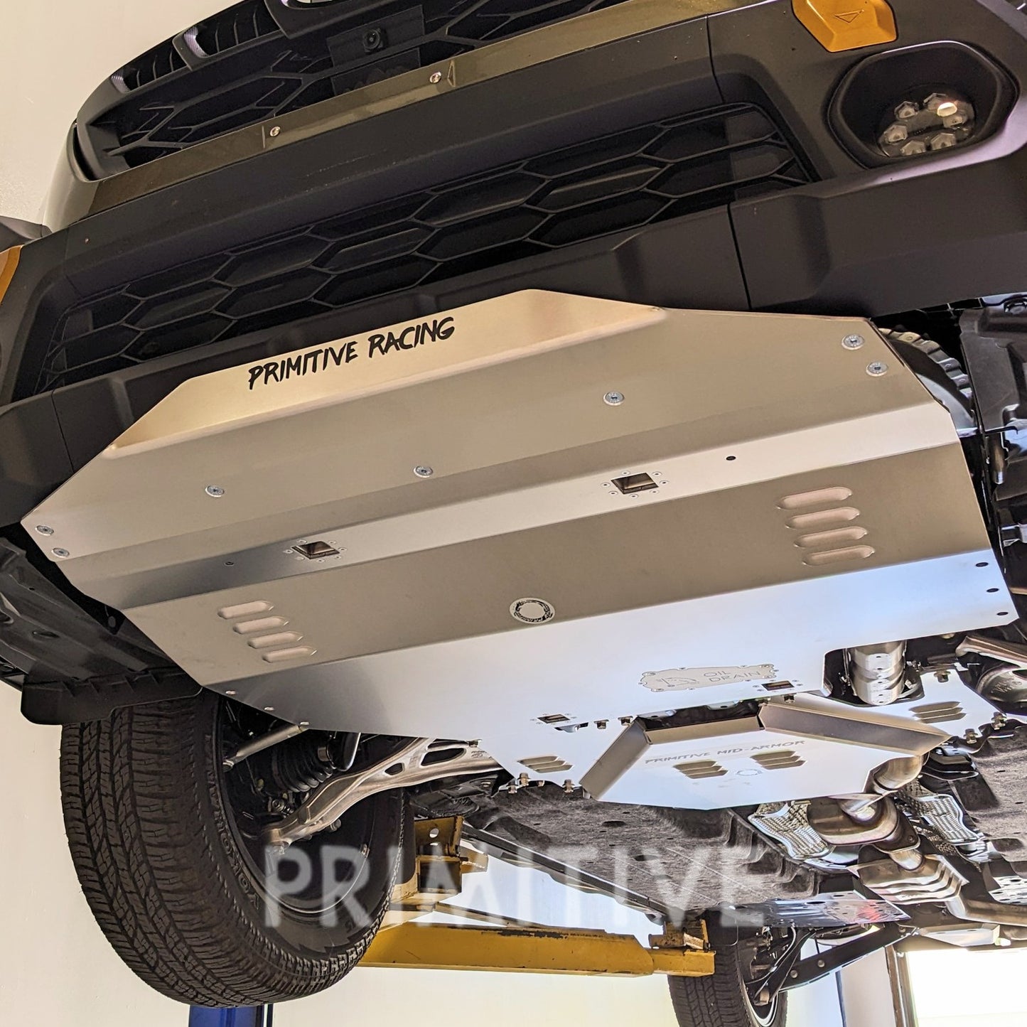 installed image primitive racing front skid plate 24 outback wilderness