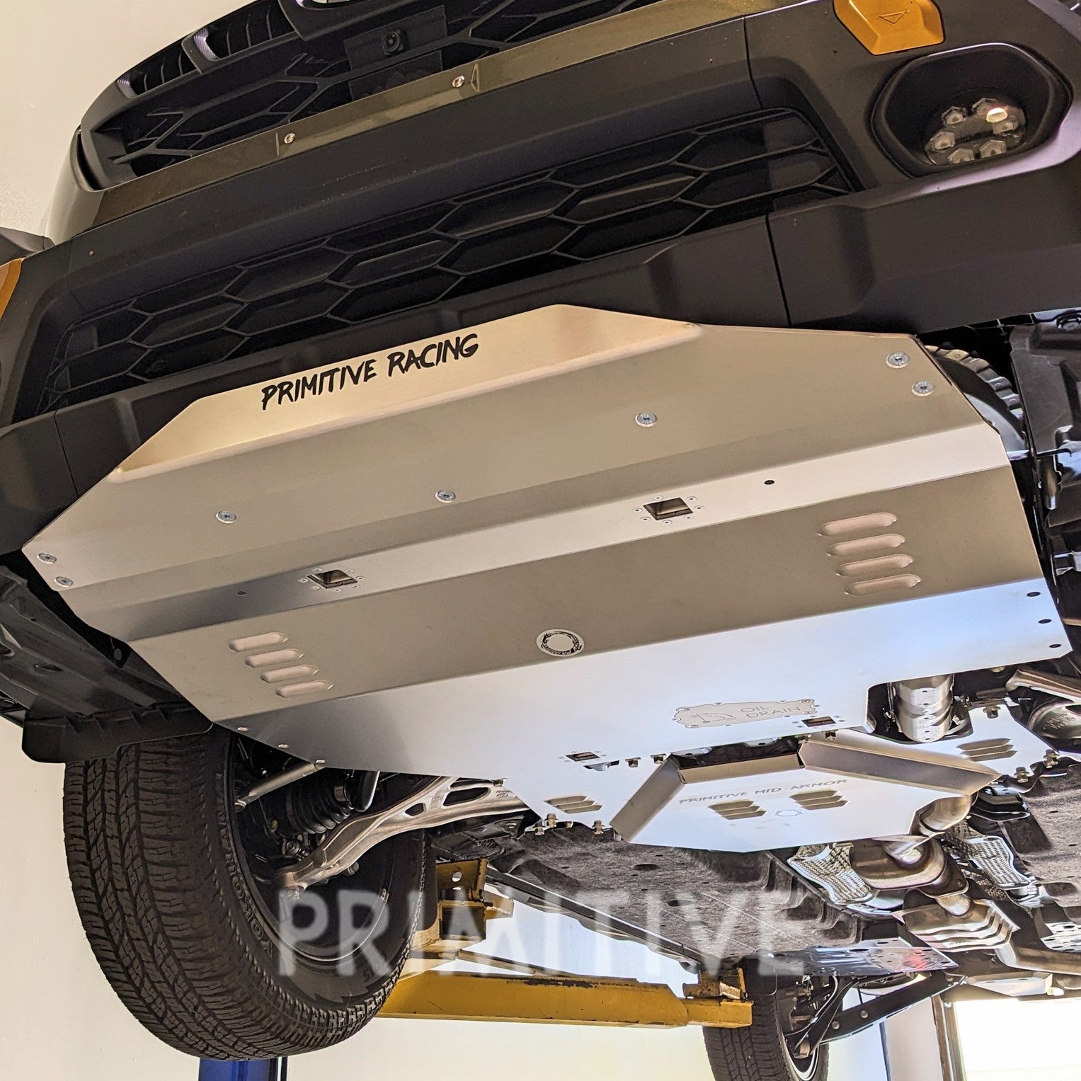 installed image primitive racing front skid plate 24 outback wilderness