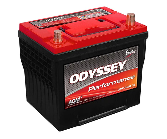 3/4 profile of Odyssey ODP AGM35 battery