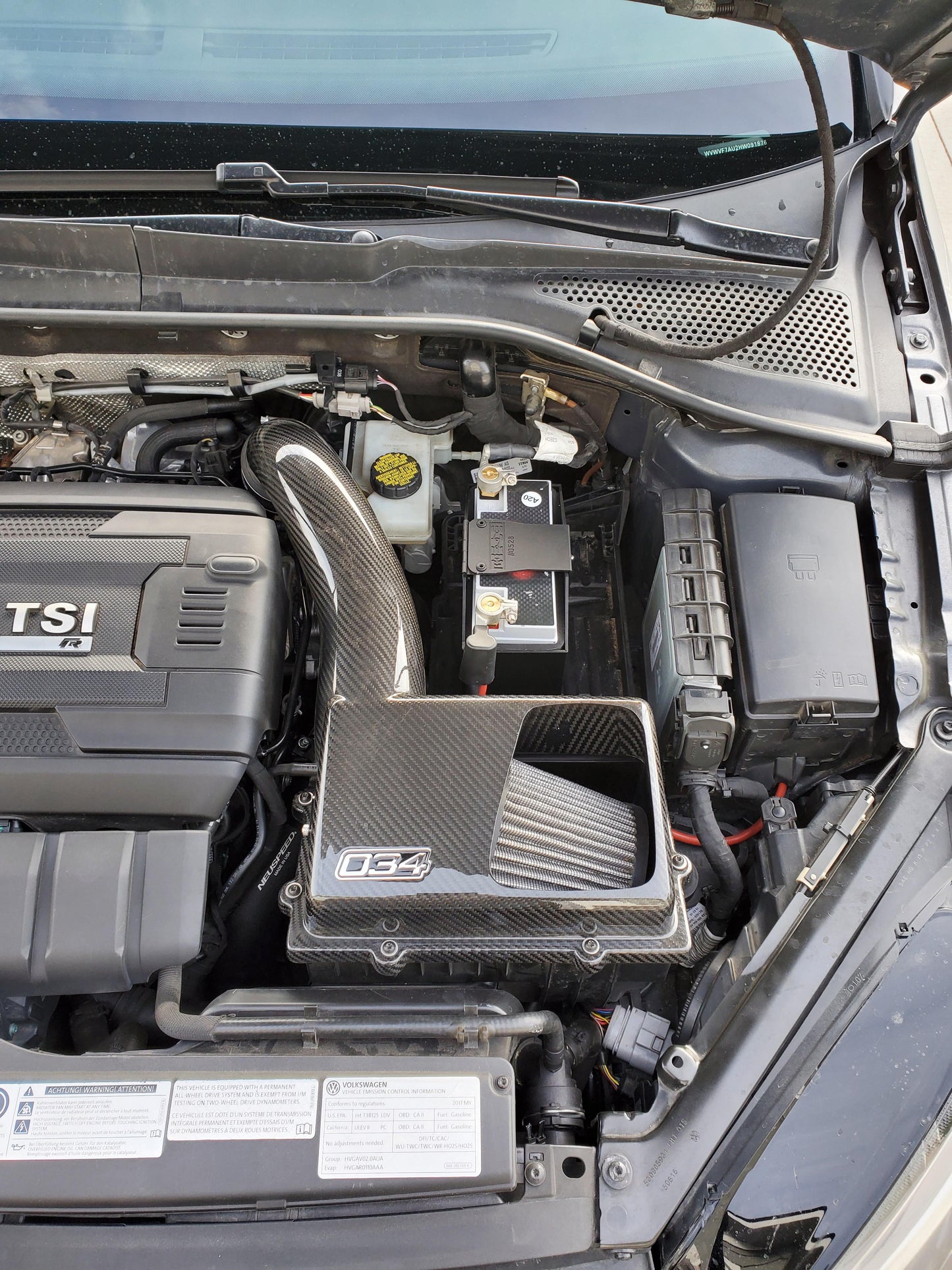 2015+ Volkswagen Golf GTI/R Battery Installed Mount Mele Design Firm