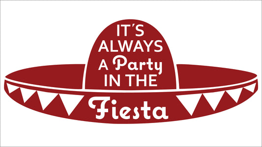It's Always A Party In The Fiesta Sticker Mele Design Firm