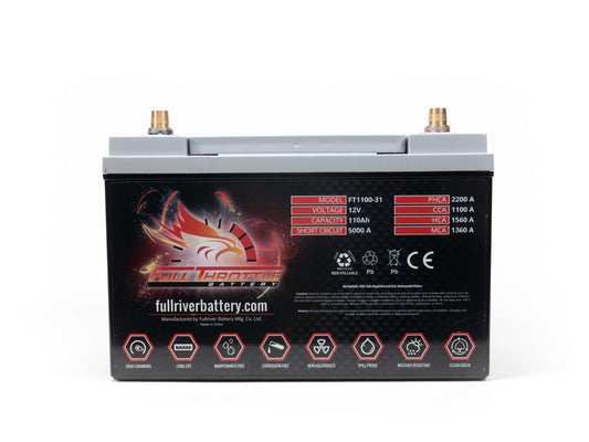 Full Throttle FT1100-31 Group 31 Battery
