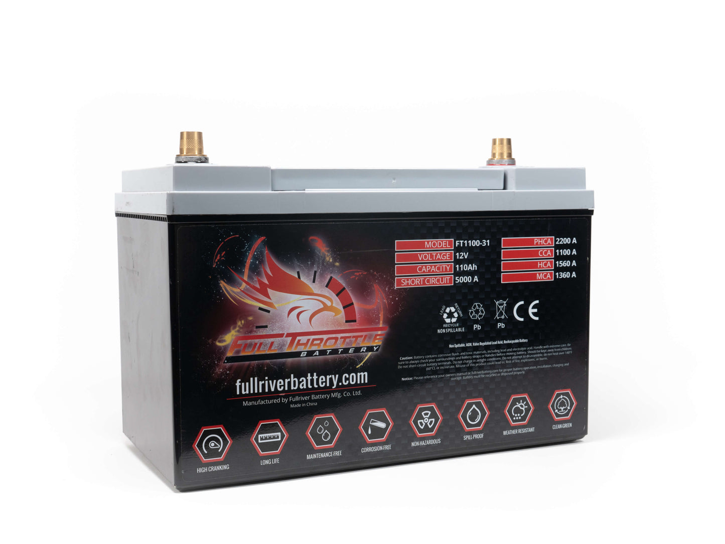 Full Throttle FT1100-31 Group 31 Battery