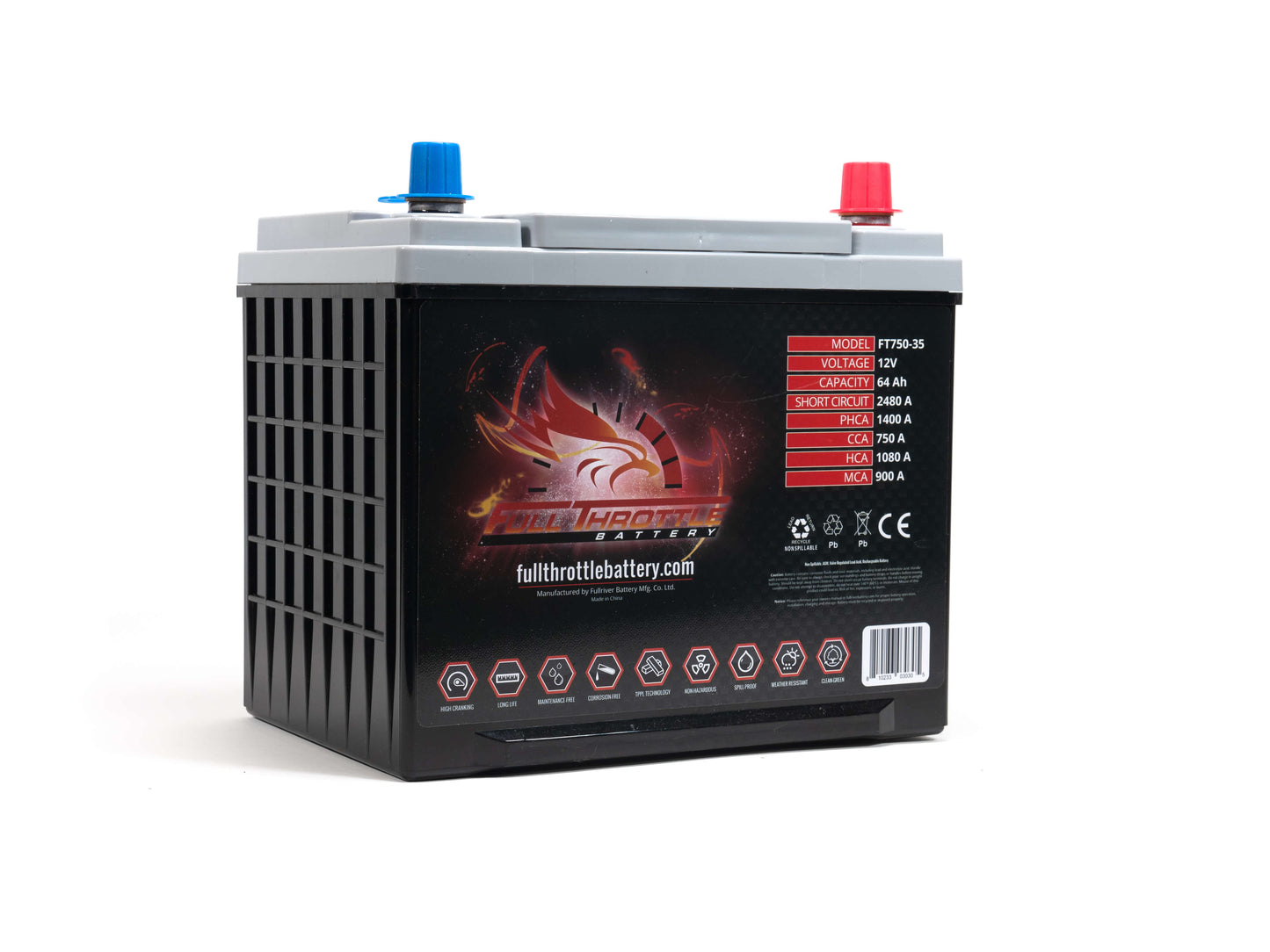 side profile full throttle ft750 agm battery