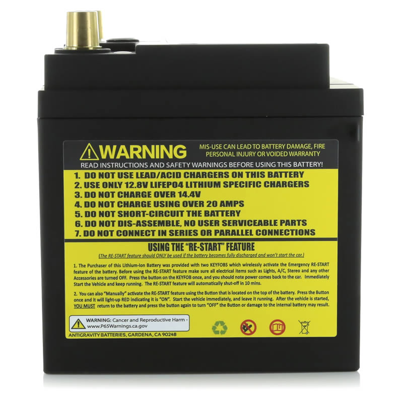 warning label for Group 26 lithium battery