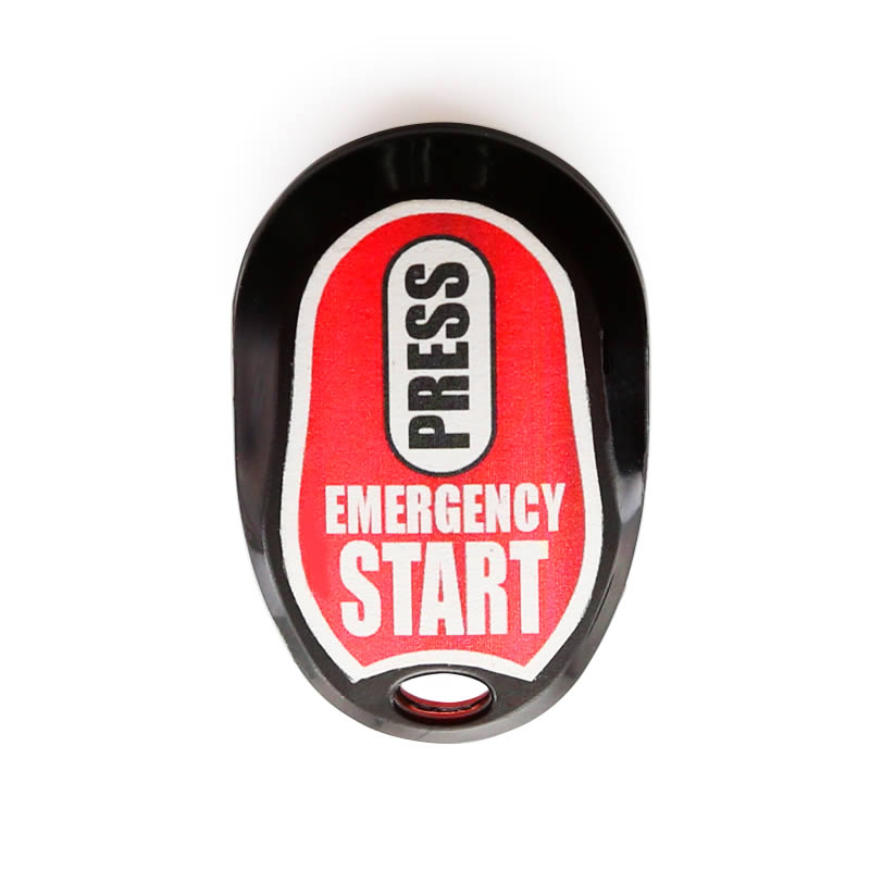 top view emergency start button