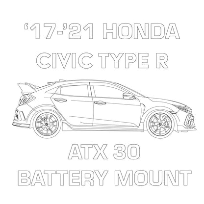2017-2021 Honda Civic Type R ATX30 Battery Mount