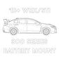 2015-2022 Subaru WRX/STI 900 Series Battery Mount
