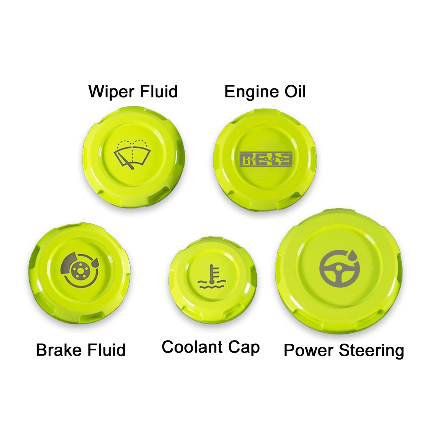 MeLe x Billetworkz Subaru Engine Bay Cap Set For 2015+ WRX And 2015-2021 STI
