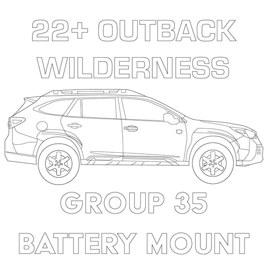 2022+ Subaru Outback Wilderness Group 35 Battery Mount