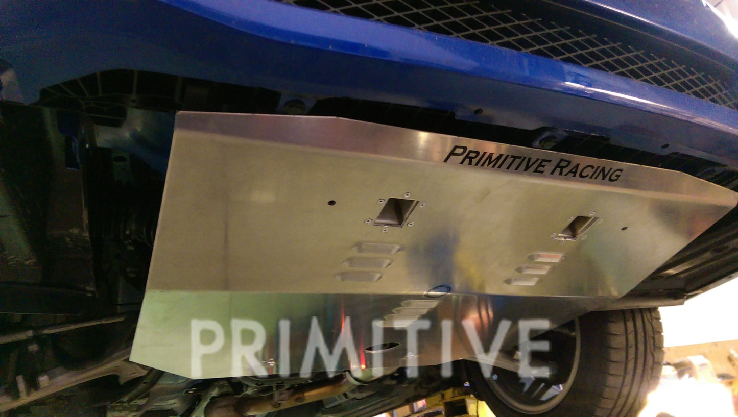 installed image primitive front skid plate 15-21 WRX