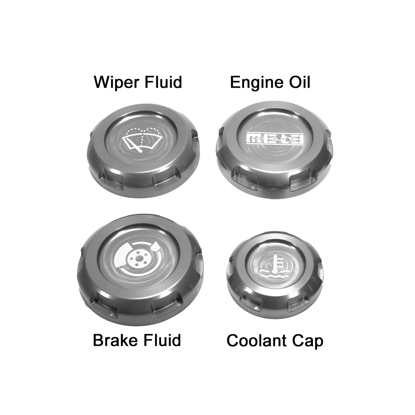 MeLe x Billetworkz Subaru Engine Bay Cap Set For 2012+ Impreza