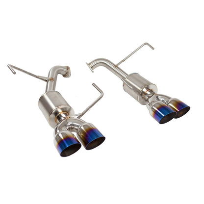 Nameless Performance Axleback Exhaust - 2015-2021 WRX / 2015-2018 STi - 5" Muffler - 3.5" Single Wall Neochrome Tips