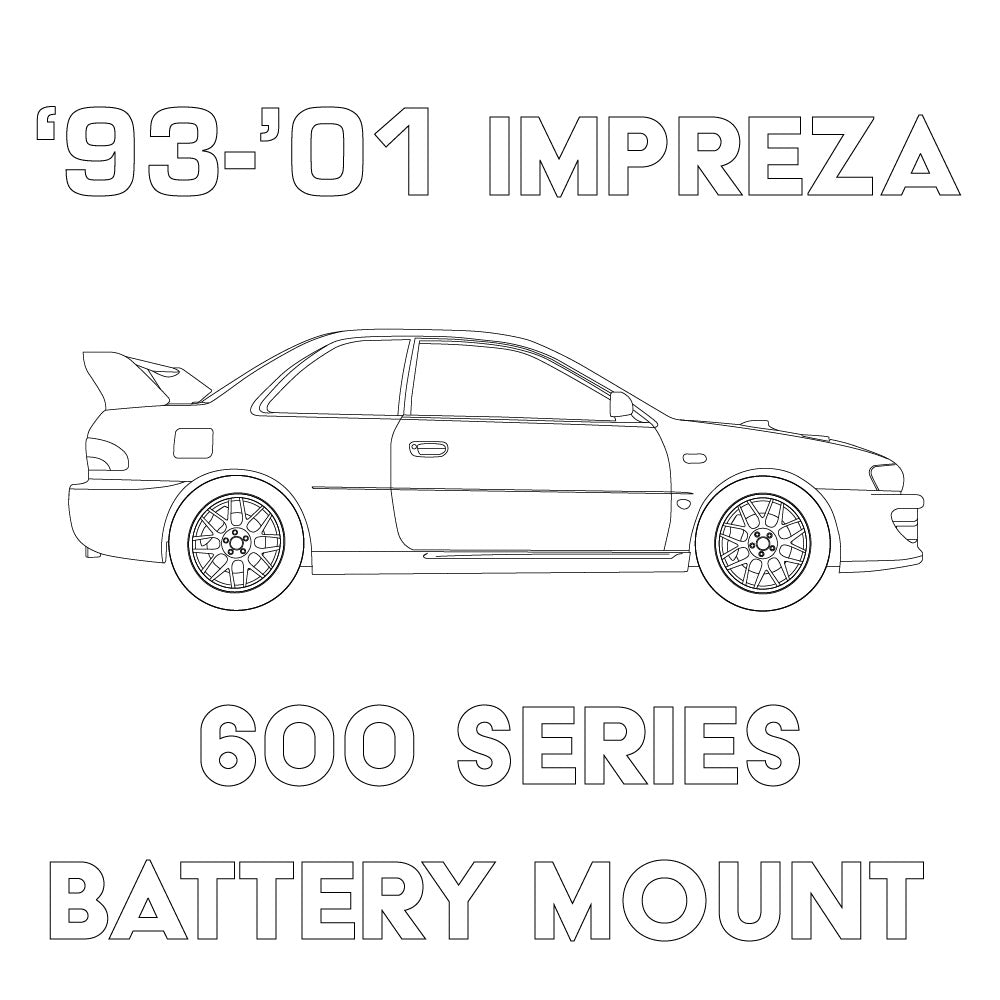 1993-2001 Subaru Impreza 600 Series Battery Mount