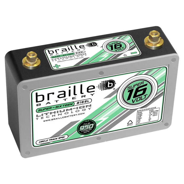 Braille B169L Circle Track 16V lithium battery 