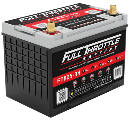 side profile FT825-34 AGM battery 