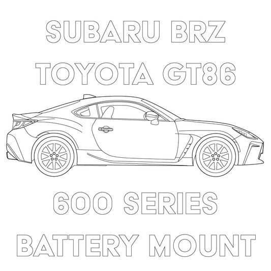 2013+ Subaru BRZ/Toyota 86 600 Series Battery Mount