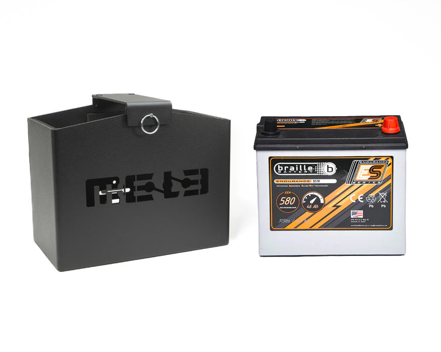 MeLe Group 51-R battery mount with Braille Group 51-R agm battery