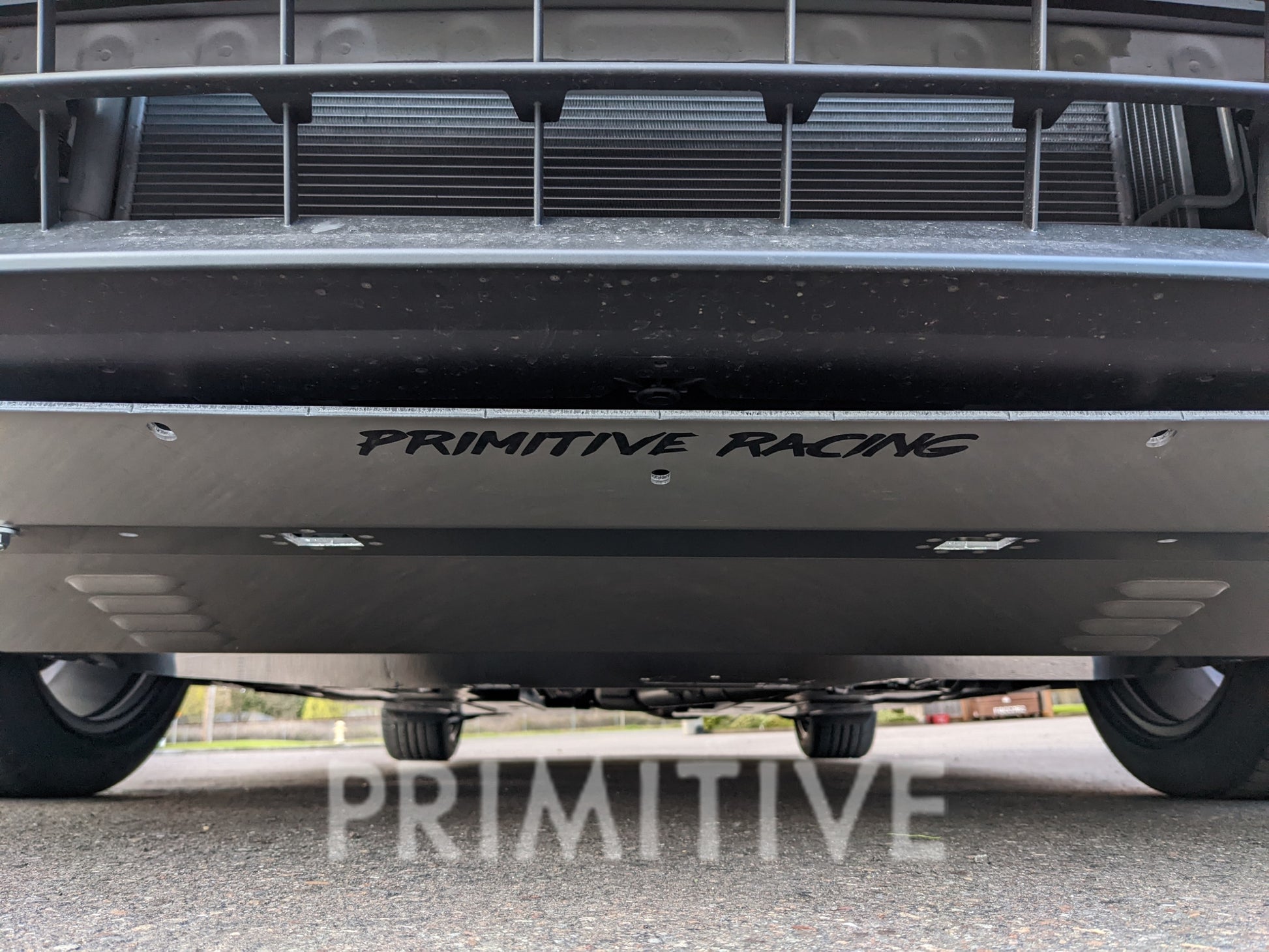 installed image primitive front skid plate 22 wrx