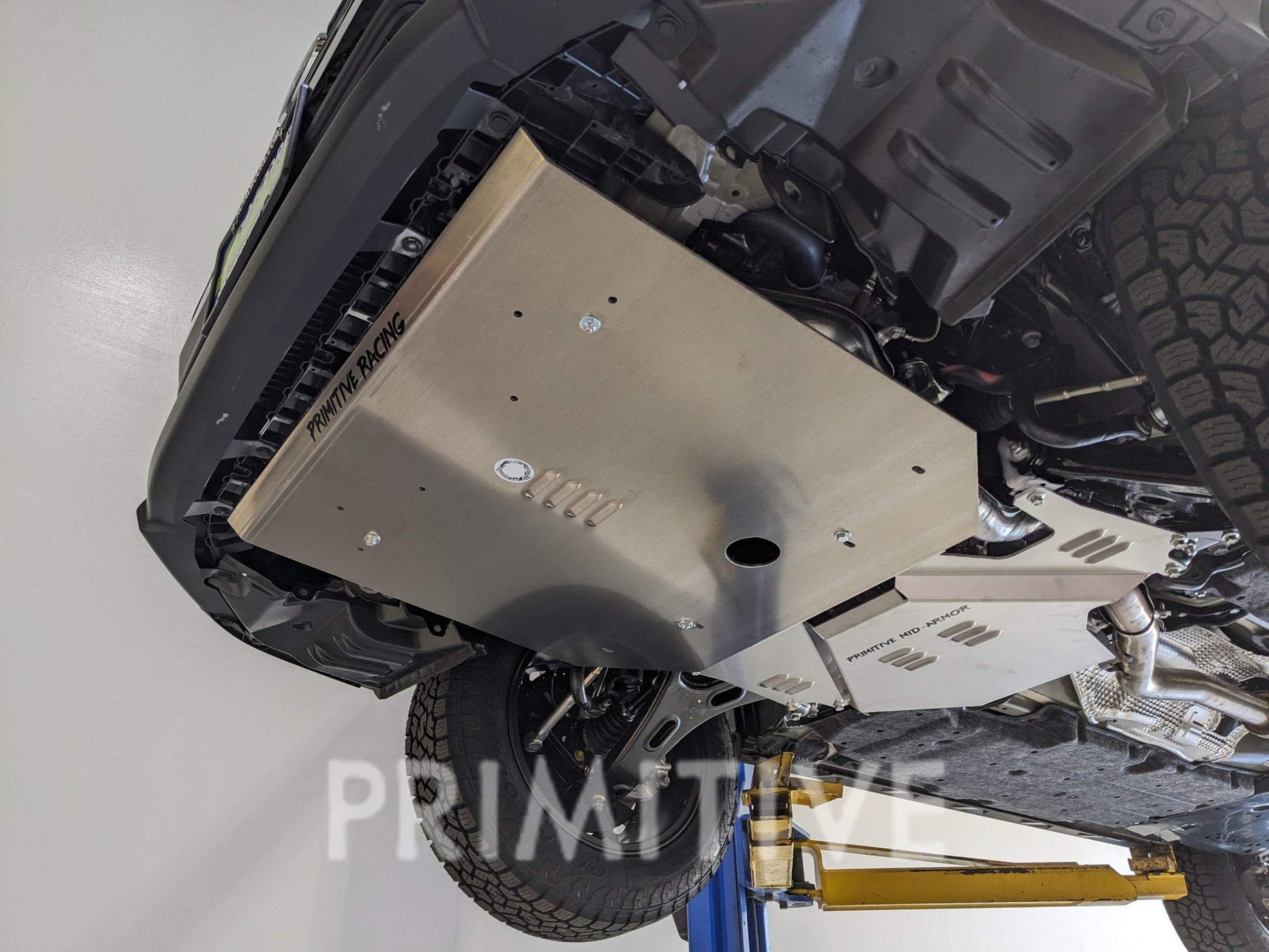 installed image primitive racing front skid plate 2024 Crosstrek