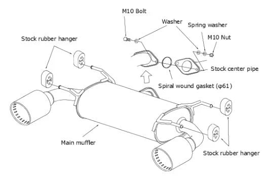 HKS Legamax Premium Catback Exhaust 2015-2021 WRX / 2015-2021 STI