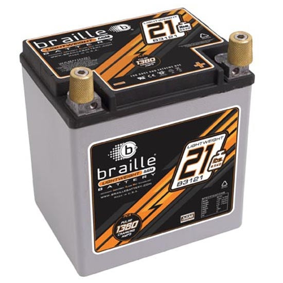 Braille B3121 Battery With Terminals Mele Design Firm