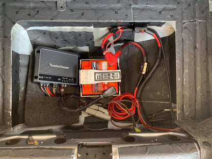 MeLe 900 Series Rally Spec Battery Mount Installed Mele Design Firm