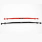 flat four logo MeLe strut tower bar in red and black