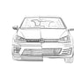 2015+ Volkswagen Golf GTI/R Battery Mount Mele Design Firm