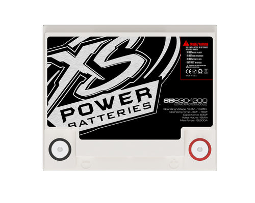 XS Power SB630-1200 - 12V Super Capacitor Bank, 1200 Style, Max Power 4,000W, 630 Farad