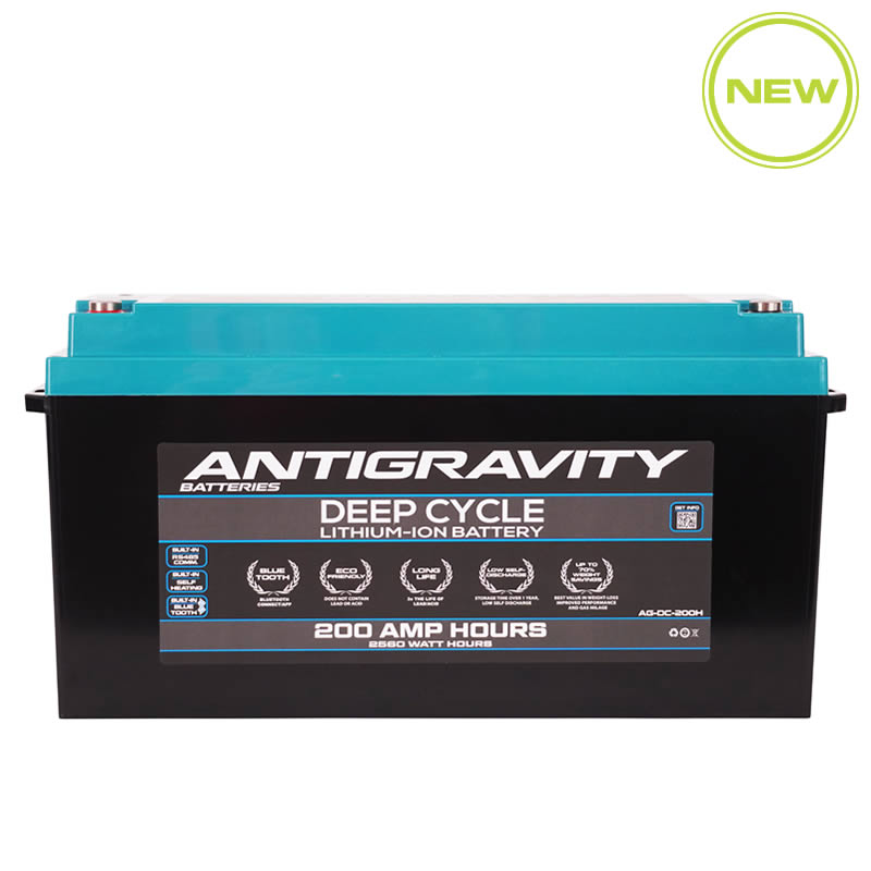 front view Antigravity 200H deep cycle battery
