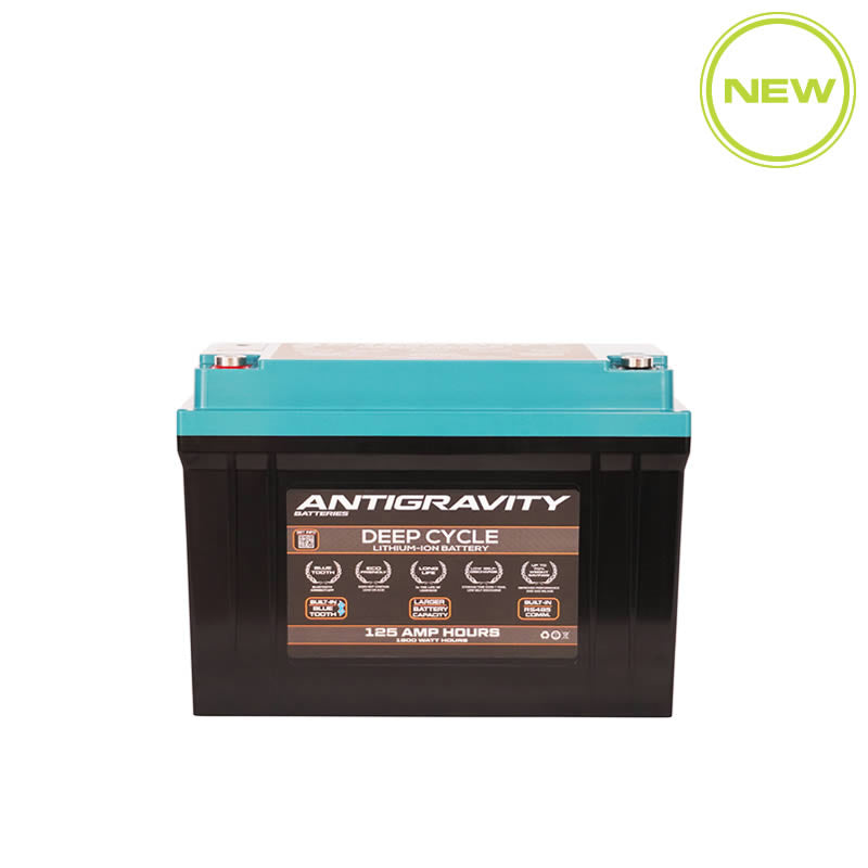 front view Antigravity 125H deep cycle battery