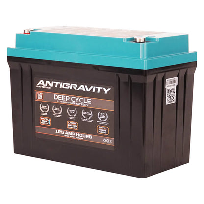 side view Antigravity 125H deep cycle battery