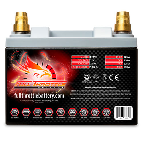 Full Throttle FT410 Battery With Terminals Mele Design Firm